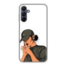 Силіконовый Чохол на Samsung Galaxy A15 (A155) з картинкой Модных девушек (У зеленому)