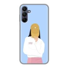 Силіконовый Чохол на Samsung Galaxy A15 (A155) з картинкой Модных девушек (Жовта кепка)