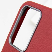 Шкіряний чохол Leather Case Metal Buttons для Samsung Galaxy A16 4G/5G / A26 5G – Червоний