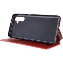 Кожаный чехол-книжка GETMAN Cubic (PU) для Samsung Galaxy A16 4G/5G – Красный