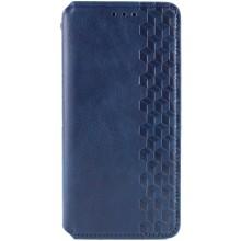 Кожаный чехол-книжка GETMAN Cubic (PU) для Samsung Galaxy A16 4G/5G – Синий
