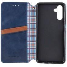 Кожаный чехол-книжка GETMAN Cubic (PU) для Samsung Galaxy A16 4G/5G – Синий