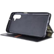 Кожаный чехол-книжка GETMAN Cubic (PU) для Samsung Galaxy A16 4G/5G – Черный