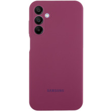 Чохол Silicone Cover Lakshmi Full Camera (AAA) with Logo для Samsung Galaxy A16 4G/5G – Бордовий