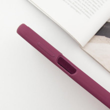 Чохол Silicone Cover Lakshmi Full Camera (AAA) with Logo для Samsung Galaxy A16 4G/5G – Бордовий