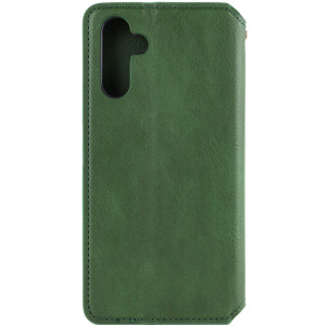 Кожаный чехол-книжка GETMAN Cubic (PU) для Samsung Galaxy A16 4G/5G – Зеленый