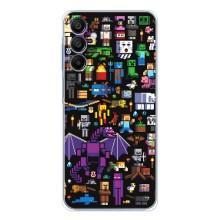 Чехол майнкрафт для Samsung Galaxy A16 5G – Все персонажи