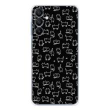 Чехол с принтом для Samsung Galaxy A16 5G (AlphaPrint) Модные коты (Меленькие котики)