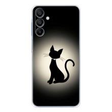 Чехол с принтом для Samsung Galaxy A16 5G (AlphaPrint) Модные коты (Силуэт котика)