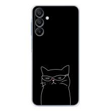 Чехол с рисунком кот на Samsung Galaxy A16 5G (Равнодушный кот)