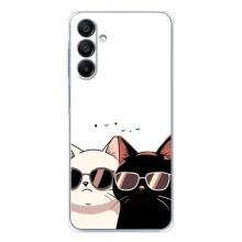 Чехол с рисунком кот на Samsung Galaxy A16 5G (Коты в очках)