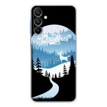 Силиконовый бампер на рождество для Samsung Galaxy A16 5G (Рождественский Олень)