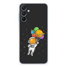 Силиконовый Чехол с принтом "Космонавты" на Samsung Galaxy A16 5G – Космонавт с шариками
