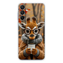 Печатный чехол «Зверята с кофе» для Samsung Galaxy A16 5G – Жираф с кофе