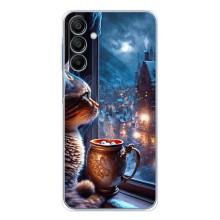 Чехлы на Новый Год Samsung Galaxy A16 – Кот новогодний