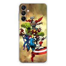 Чехол МАРВЕЛ для Гелекси А16 (AlphaPrint) (Герои Марвел)