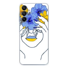 Чехол на Samsung Galaxy A16 Украинский дизайн – Украинка на всю голову
