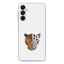 Чохол з леопардовим принтом на Samsung Galaxy A16 – Леопард на білому