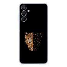 Чохол з леопардовим принтом на Samsung Galaxy A16 – Леопард на чорному
