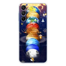 Чехол (ТПУ) с планетами на Samsung Galaxy A16 – Арт планети