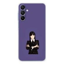 Чехлы Венсдей на Samsung Galaxy A16 Уэнсдей (AlphaPrint) (Уэнздей в черном)