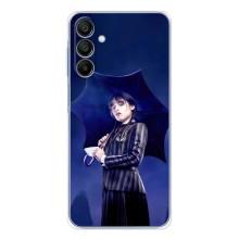 Чехлы Венсдей на Samsung Galaxy A16 Уэнсдей (AlphaPrint) (Уэнздей с зонтом)