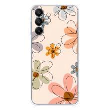 Чехол с цветочным принтом на Гелекси А16 – Разноцветные цветы