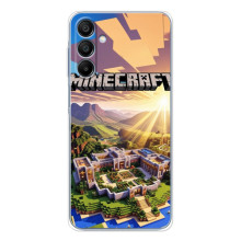 Чехол с картинками Майнкрафт для Гелекси А16 5Джи – Minecraft