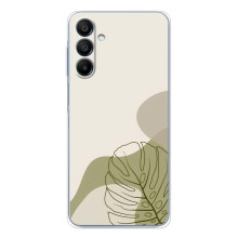 Силиконовый чехол с принтом в цветах на Samsung Galaxy A16 – Монстера зелёная