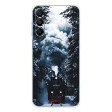 Новогодние, Праздничные Чехлы для Samsung Galaxy A16 - 2024 год (Зимний поезд)