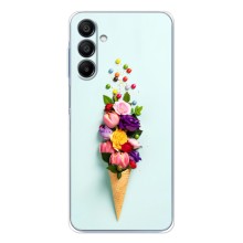 Чехлы с тематикой "ЦВЕТЫ" на Samsung Galaxy A16 (Цветок-мороженное)