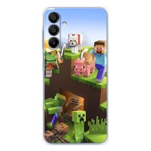 Чехлы для Samsung Galaxy A16 (Персонажи Майн Крафт) – Майн-крафт