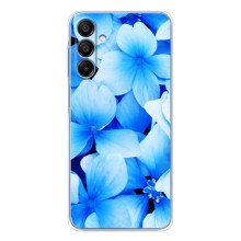 Силиконовый бампер с принтом (цветочки) на Галакси A16