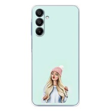 Силиконовый Чехол на Samsung Galaxy A16 с картинкой Стильных Девушек – В шапке