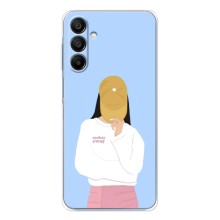 Силиконовый Чехол на Samsung Galaxy A16 с картинкой Стильных Девушек – Желтая кепка