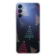 Зимні Чохли для Гелексі А16 - прозорий фон (Різдвяні ялинки)