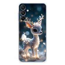 Яркий чехол для Samsung Galaxy A16 с Зимними Оленятами – Блистающий оленёнок