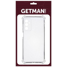 TPU чехол GETMAN Ease logo усиленные углы Full Camera для Samsung Galaxy A17 5G – Прозрачный