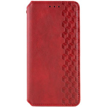 Шкіряний чохол-книжка GETMAN Cubic (PU) для Samsung Galaxy A17 5G – Червоний