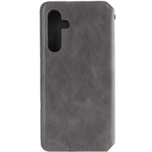 Шкіряний чохол-книжка GETMAN Cubic (PU) для Samsung Galaxy A17 5G – Сірий