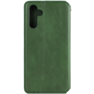 Шкіряний чохол-книжка GETMAN Cubic (PU) для Samsung Galaxy A18 / A17 – Зелений