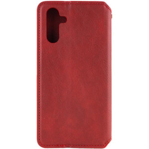 Кожаный чехол-книжка GETMAN Cubic (PU) для Samsung Galaxy A18 / A17 – Красный
