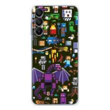 Чохол Майнкрафт на Samsung Galaxy A17 (AlphaPrint) Minecraft (Колаж Майнкрафт)