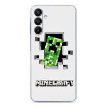 Чохол Майнкрафт на Samsung Galaxy A17 (AlphaPrint) Minecraft (кріпер Майнкрафт)