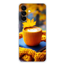 Чехол с уникальным дизайном «Осень с кофе» для Samsung Galaxy A17 – Кофе с жёлтым