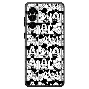 Чехлы с принтом Микки Маус на Samsung Galaxy A18 4G (Коллаж Микки Маус)