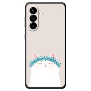 Чехол на тематику: Коты для Samsung Galaxy A18 4G – Белый котик