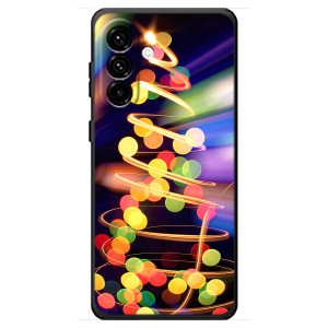Чехол Новогодняя Елка на Samsung Galaxy A18 4G (Гирлянды)