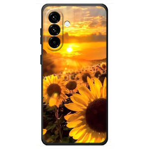 Чехол с Цветами для Samsung Galaxy A18 4G (поле подсолнухов)