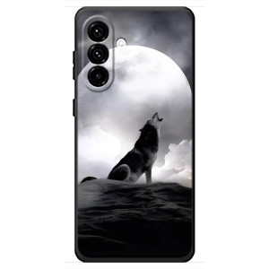 Чехол с Волком на Samsung Galaxy A18 4G – Волк и луна
